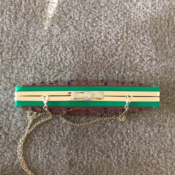 Acrylic Watermelon Clutch Crossbody Bag - Picture 3 of 8